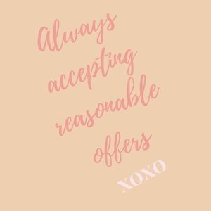 Always accepting reasonable offers 💕